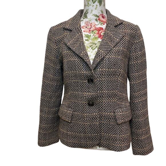 Brown Pendleton wool Blend Sports Women Blazer 10 is USA Made Academia - Picture 1 of 9